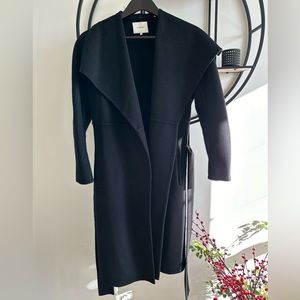 Vince. Drape Front Wool Belted Coat Sz. XS
